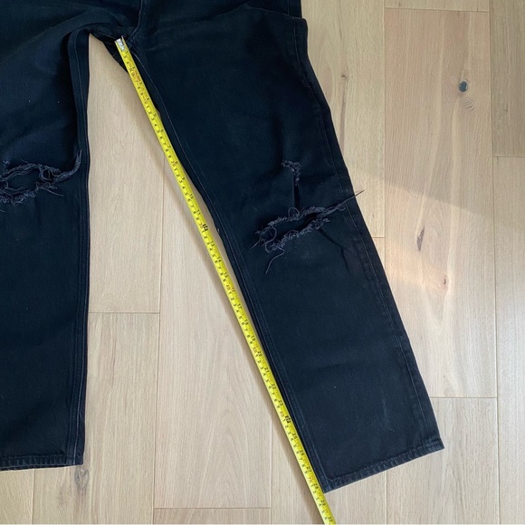 Aritzia | Denim Forum “Joni” High Rise Loose Black Ripped Jeans 🖤 - Picture 11 of 15